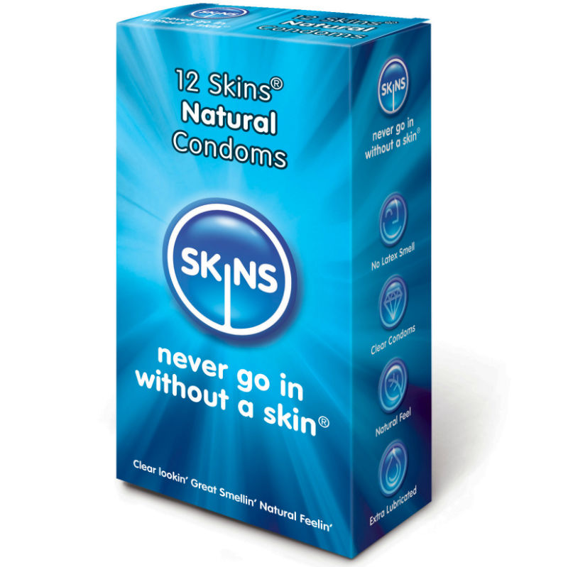 SKINS - Pack de préservatifs naturels 12 unités