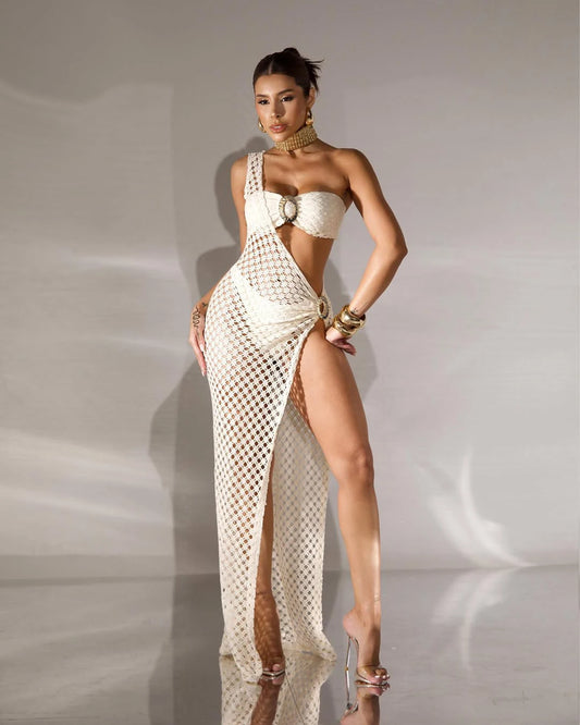 Maillot de bain en maille solide