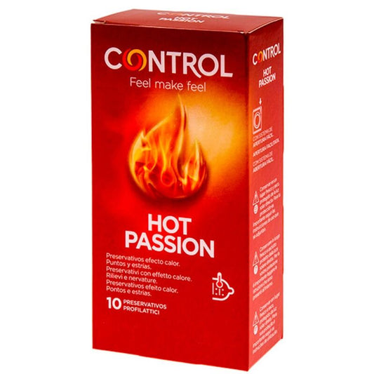 CONTROL - Préservatifs hot passion effet chaleur 10 unités